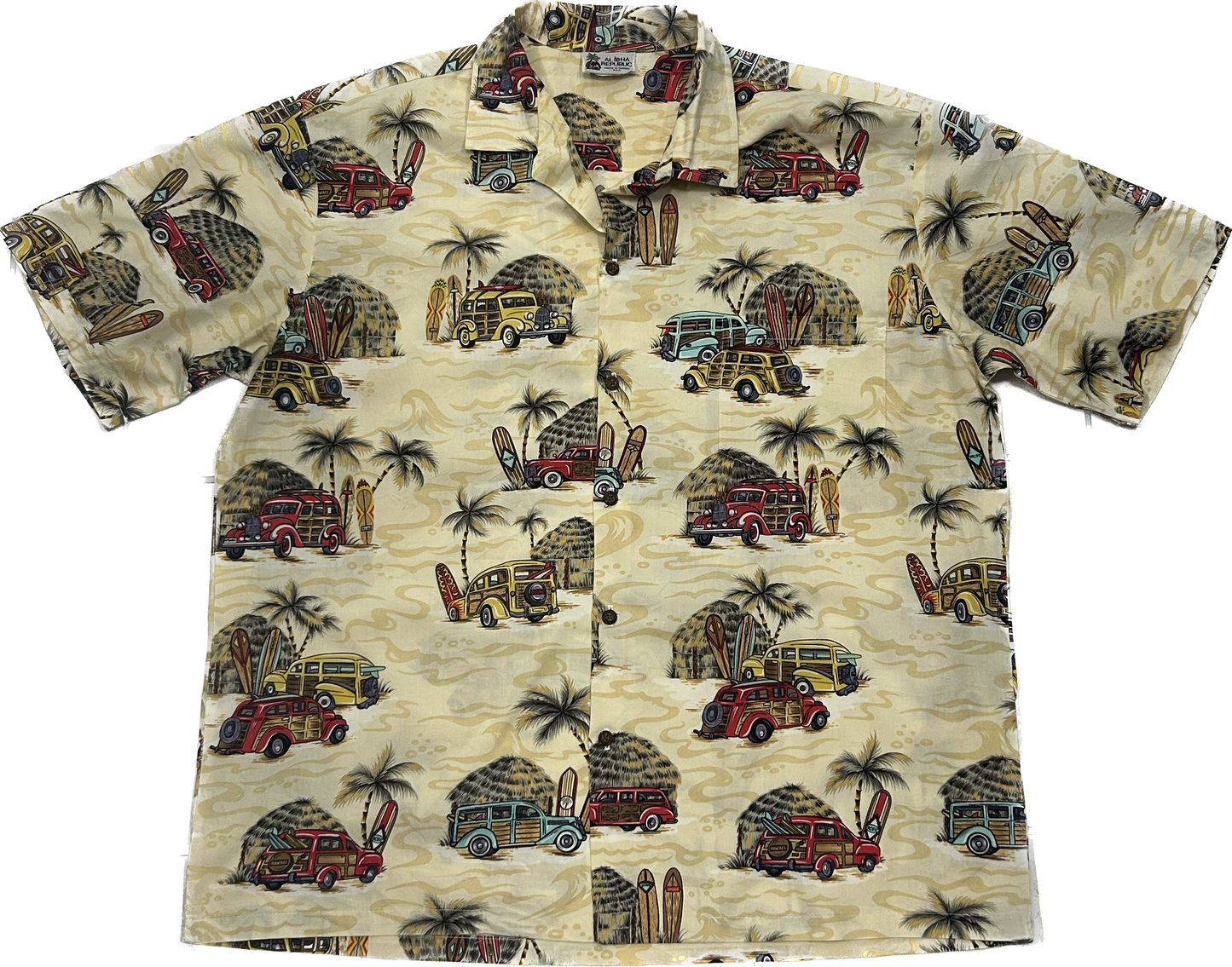 Pastel Yellow Island Hawaiian Shirt