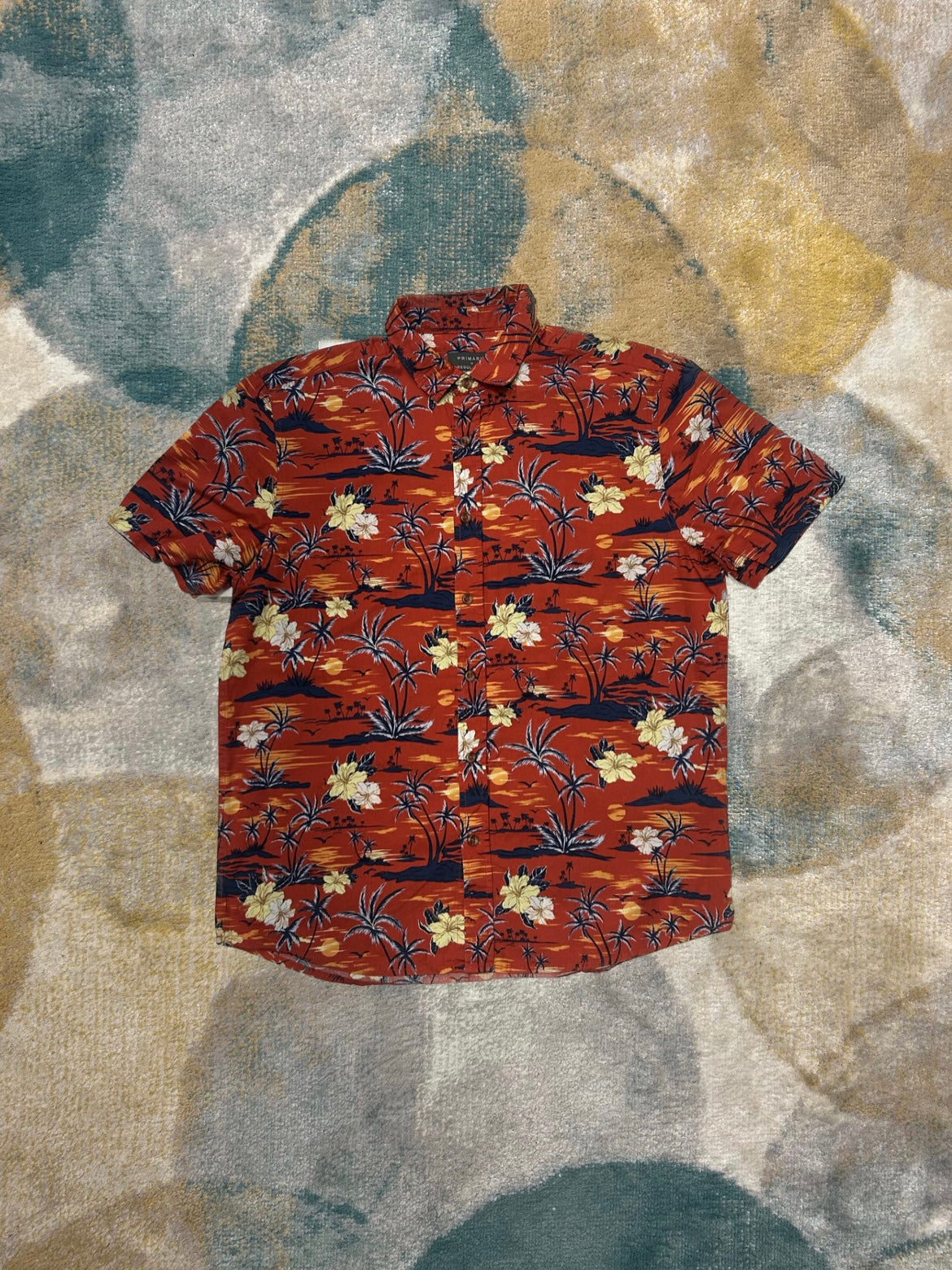 Red Floral Shirt