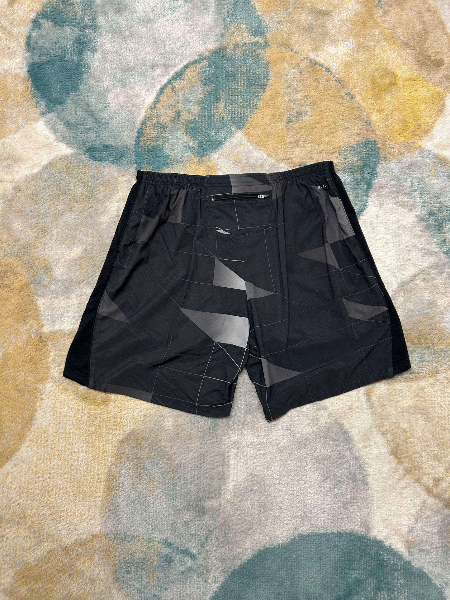 Nike grey DriFit geometrical pattern athletic shorts