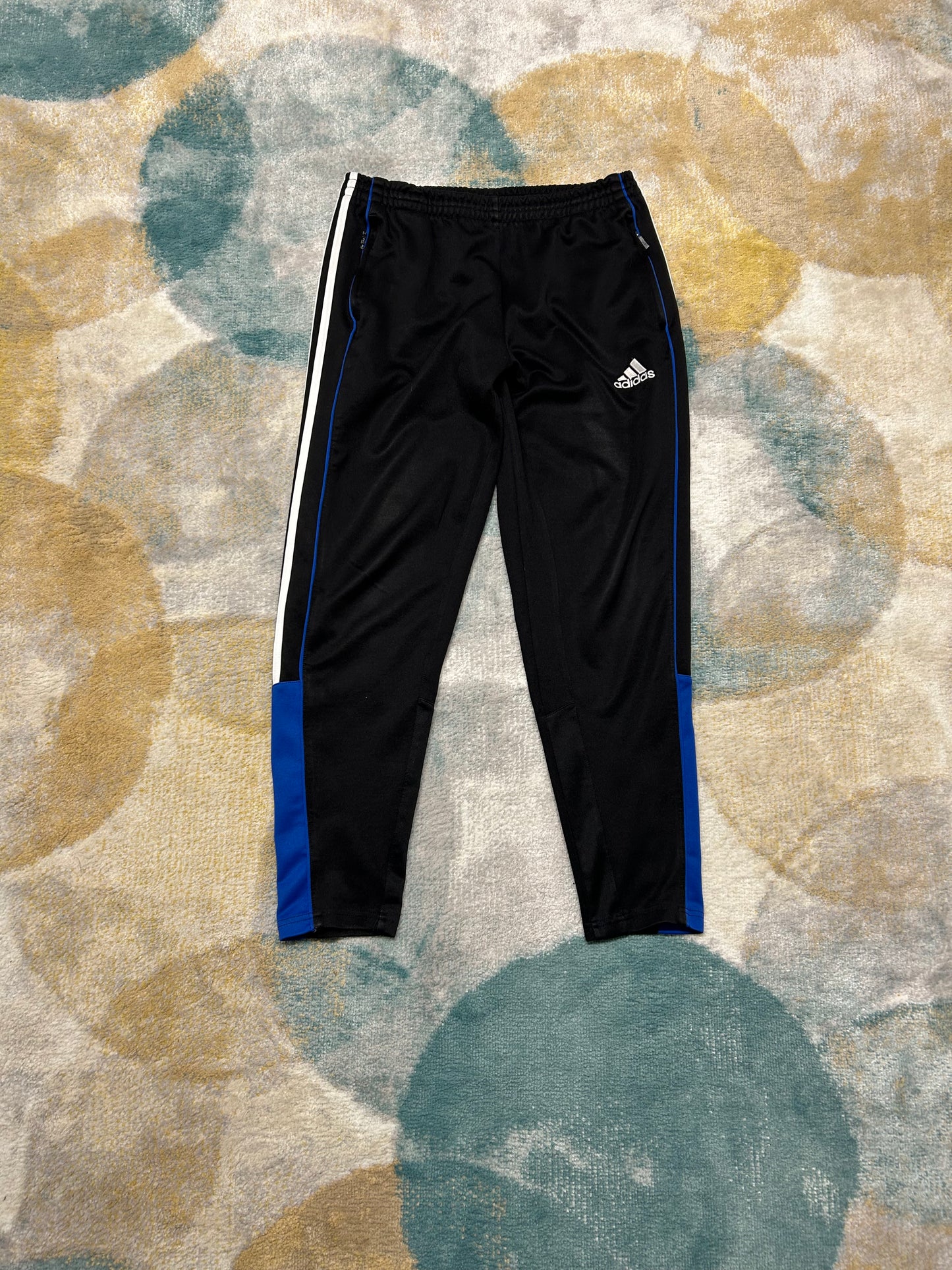 Adidas 00's black and blue trackpants