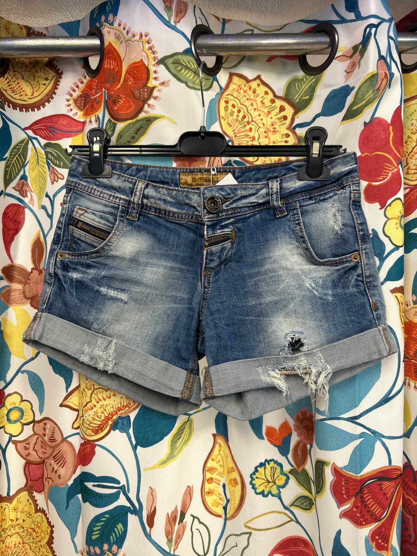 Diesel denim short shorts