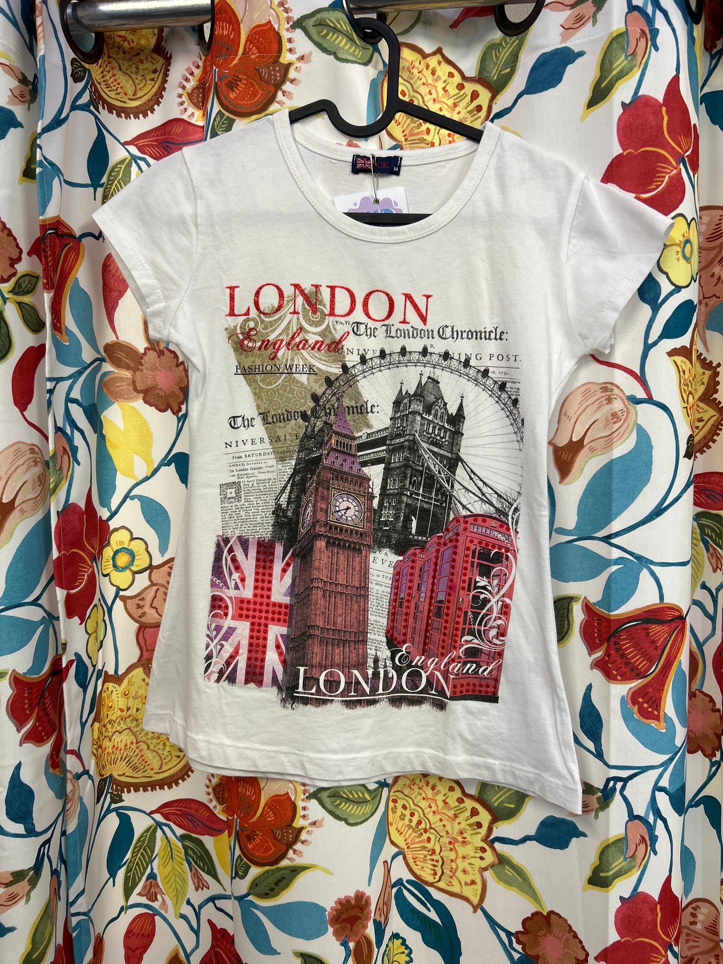 Y2k London white tee