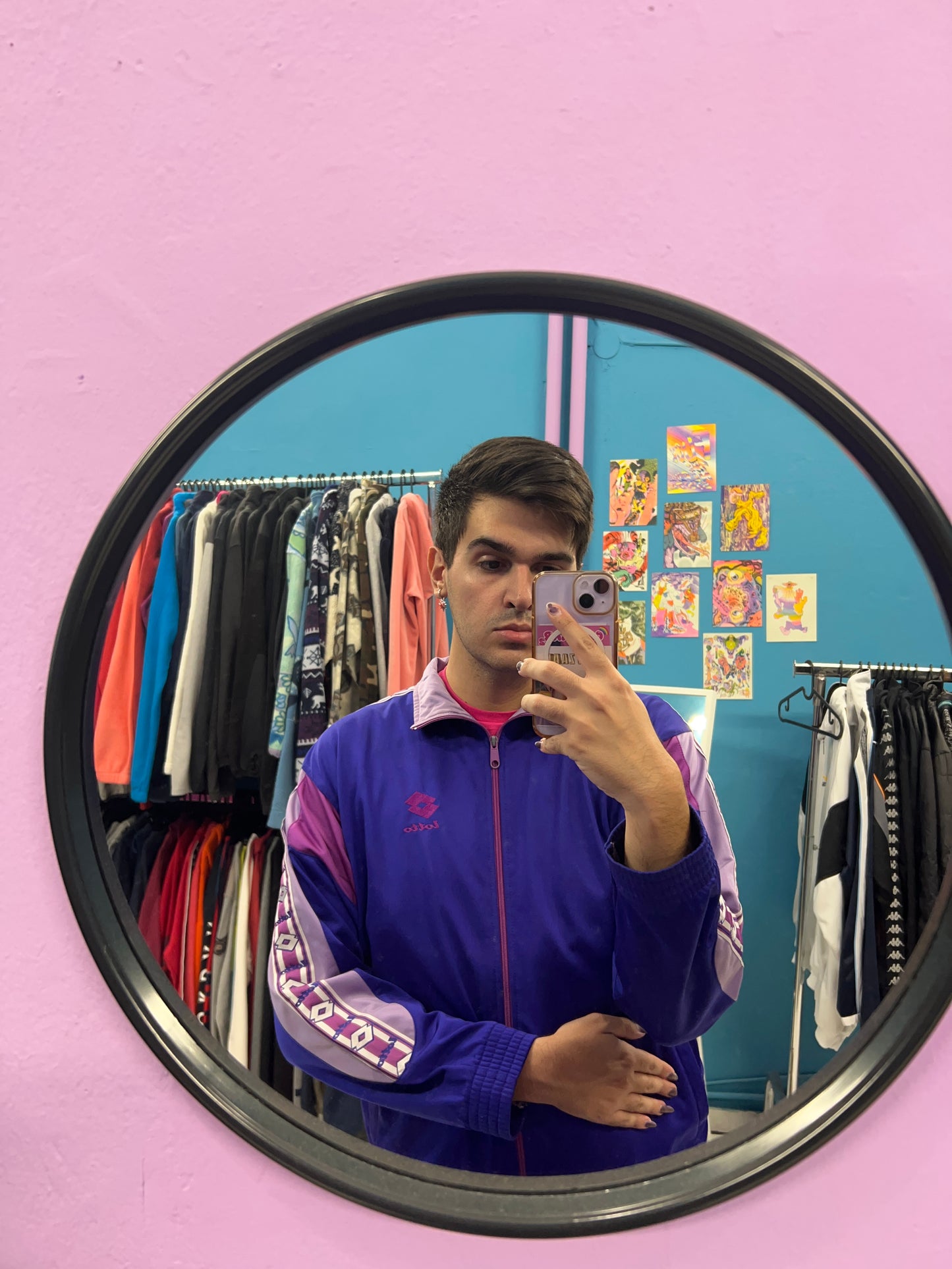 Lotto 90's rare purple vintage trackjacket