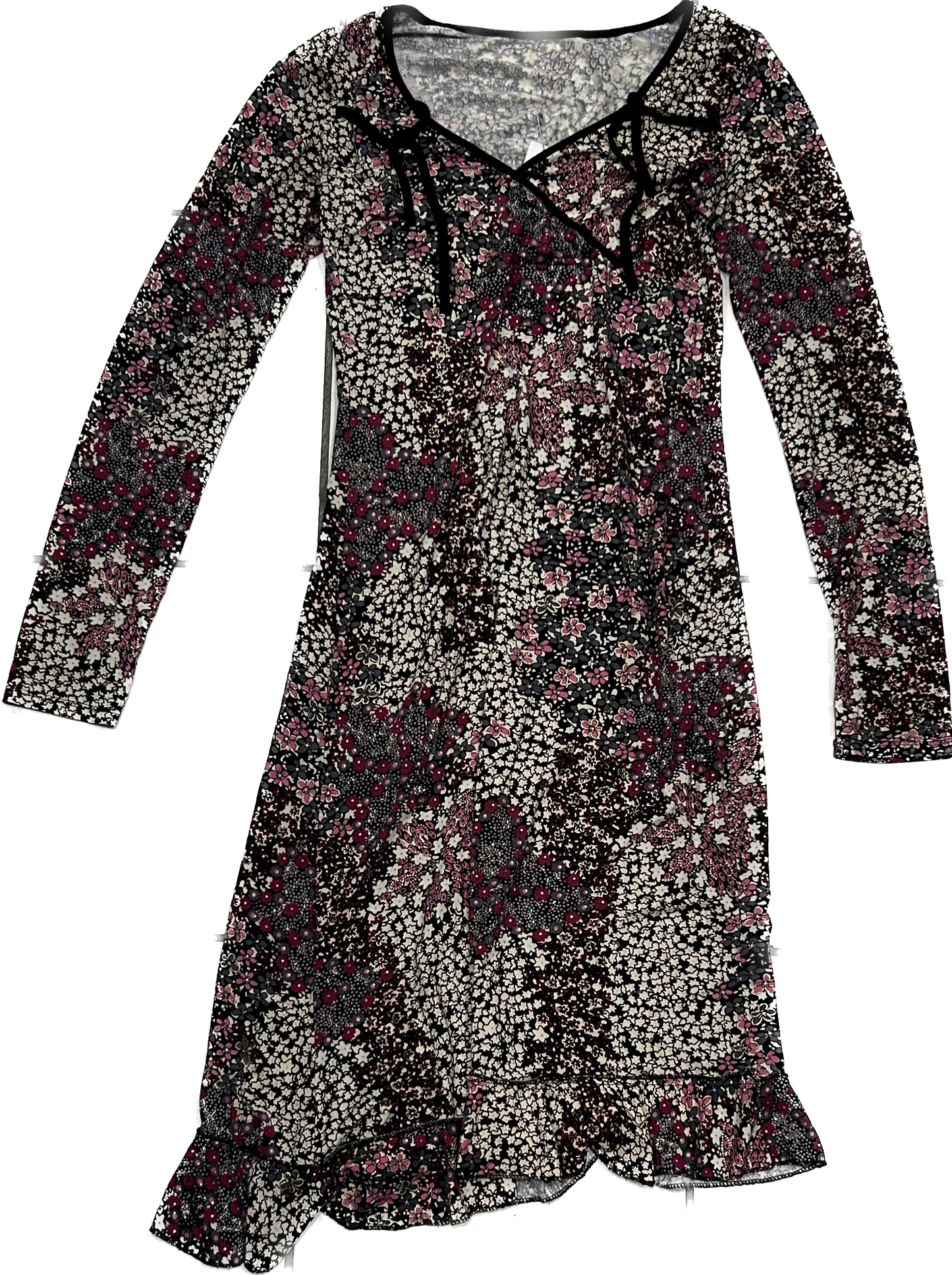 Y2k floral long sleeve dress