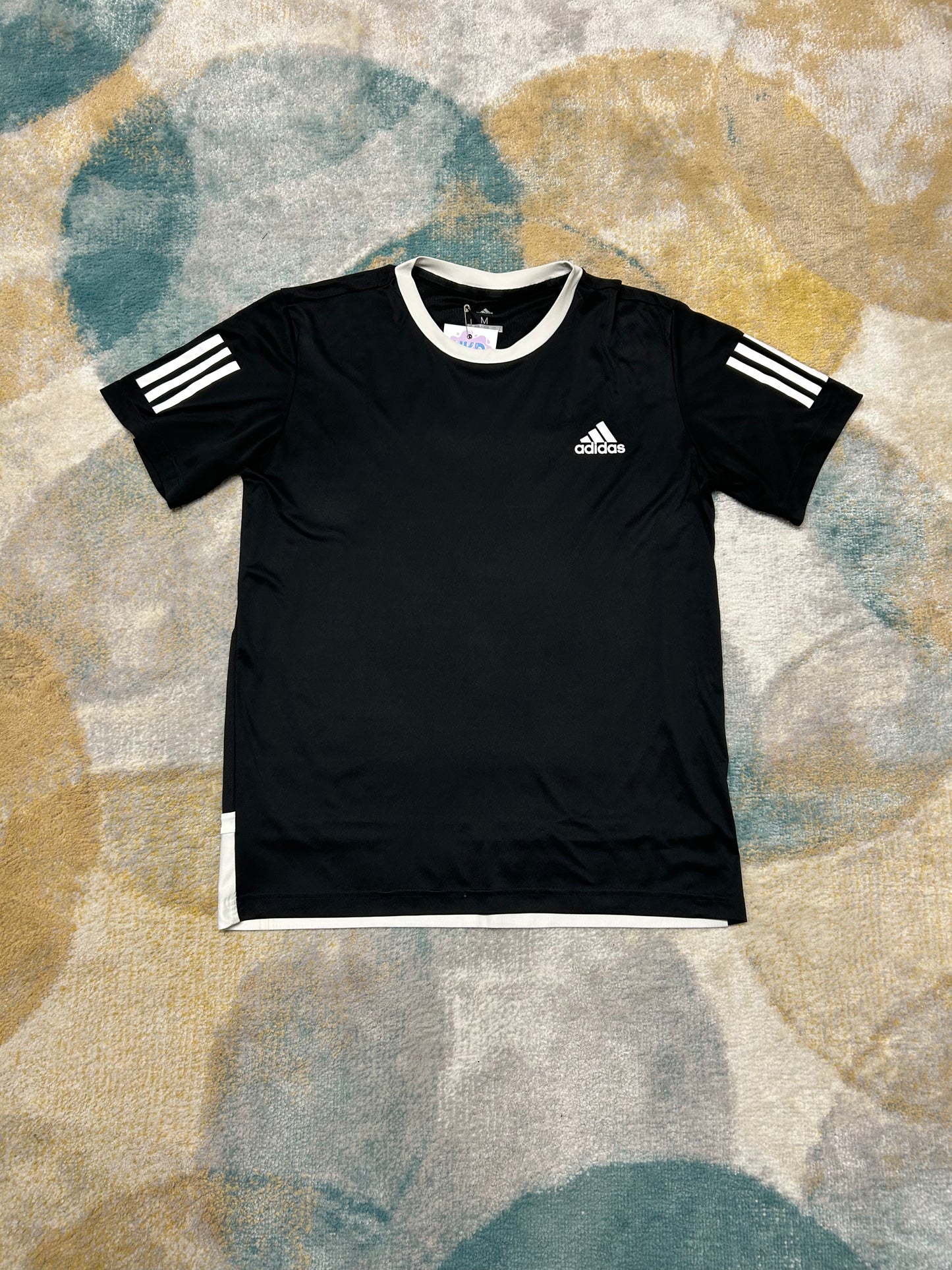 Adidas Black and White tee