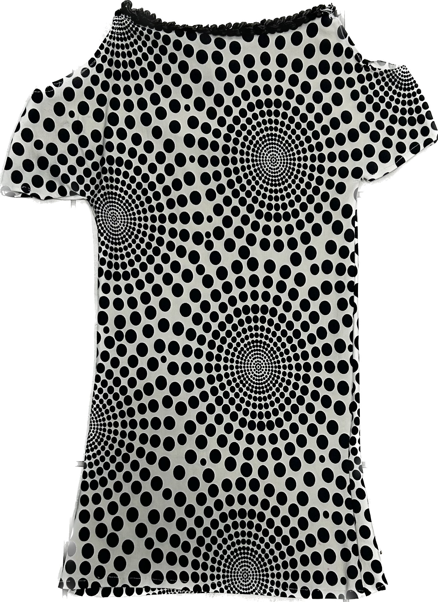 White Abstract Top