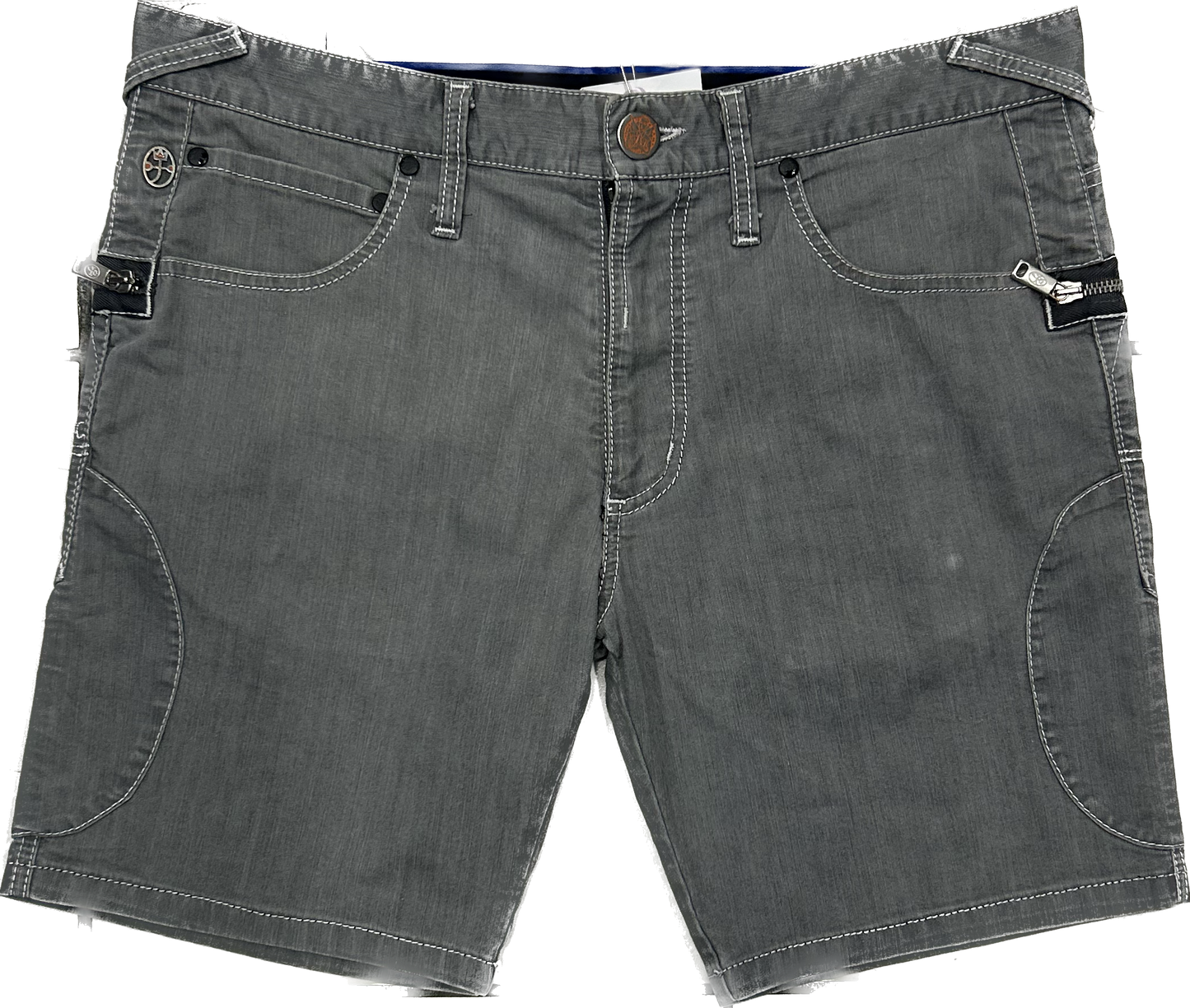 JC de Castelbajac Grey Denim 00's Shorts
