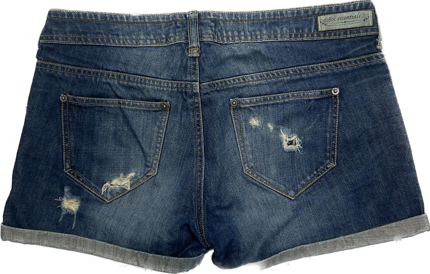 BSK Dark Denim Retro Shorts