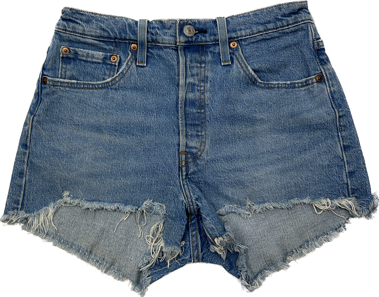 Levi's Classic Ripped Denim Shorts