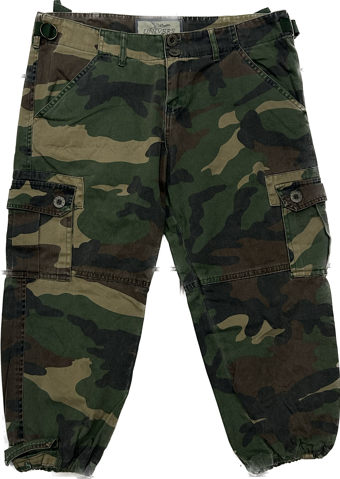 Military Cargo Capri Pants