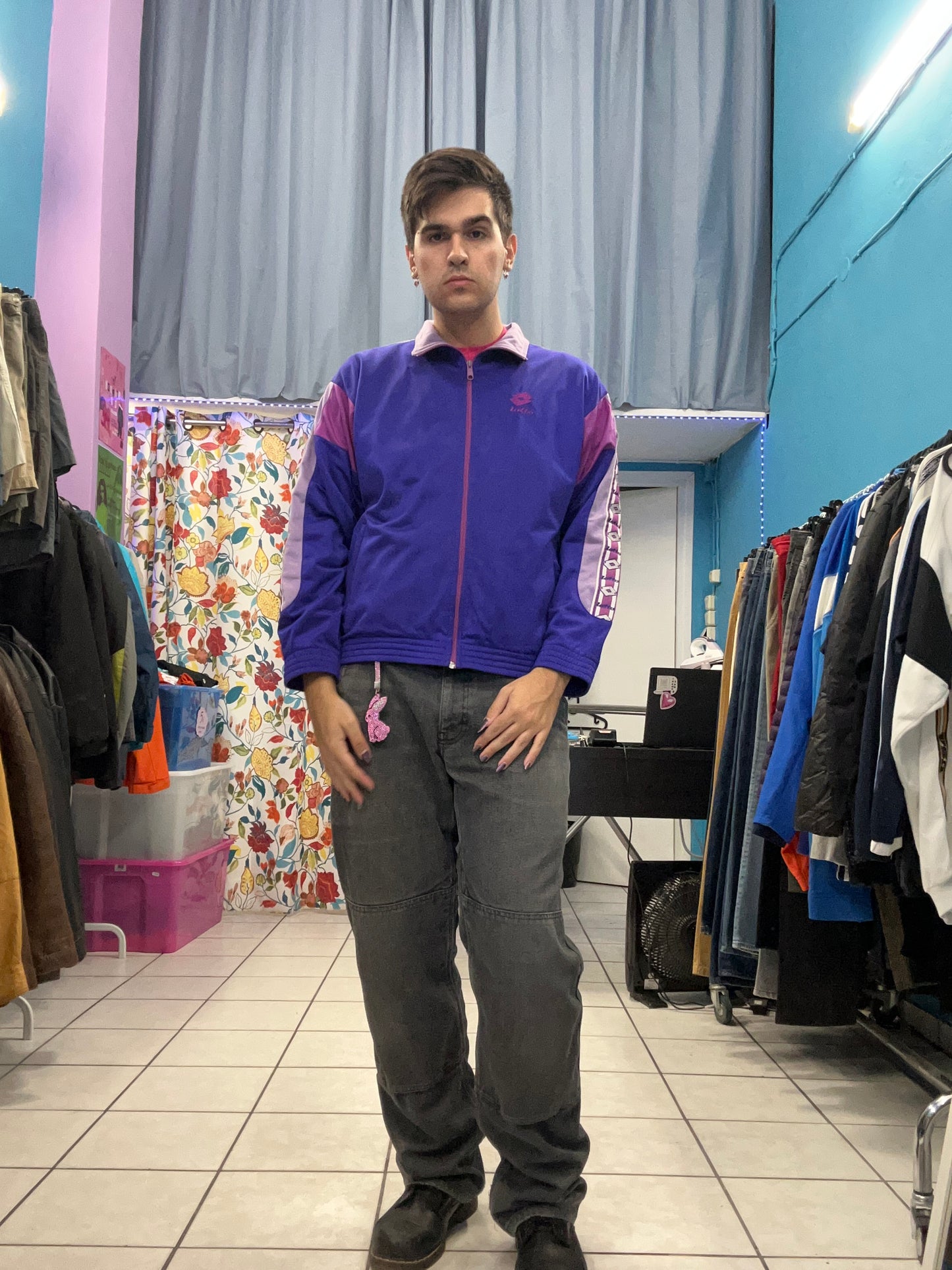 The coolest purple retro jacket you'll find