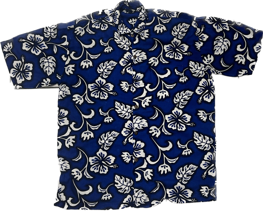 Midnight Blue Floral Summer Shirt