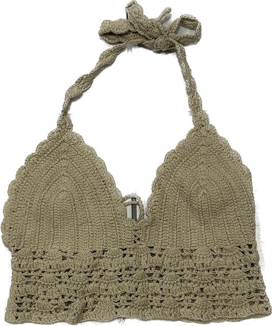 Beige Knit Top