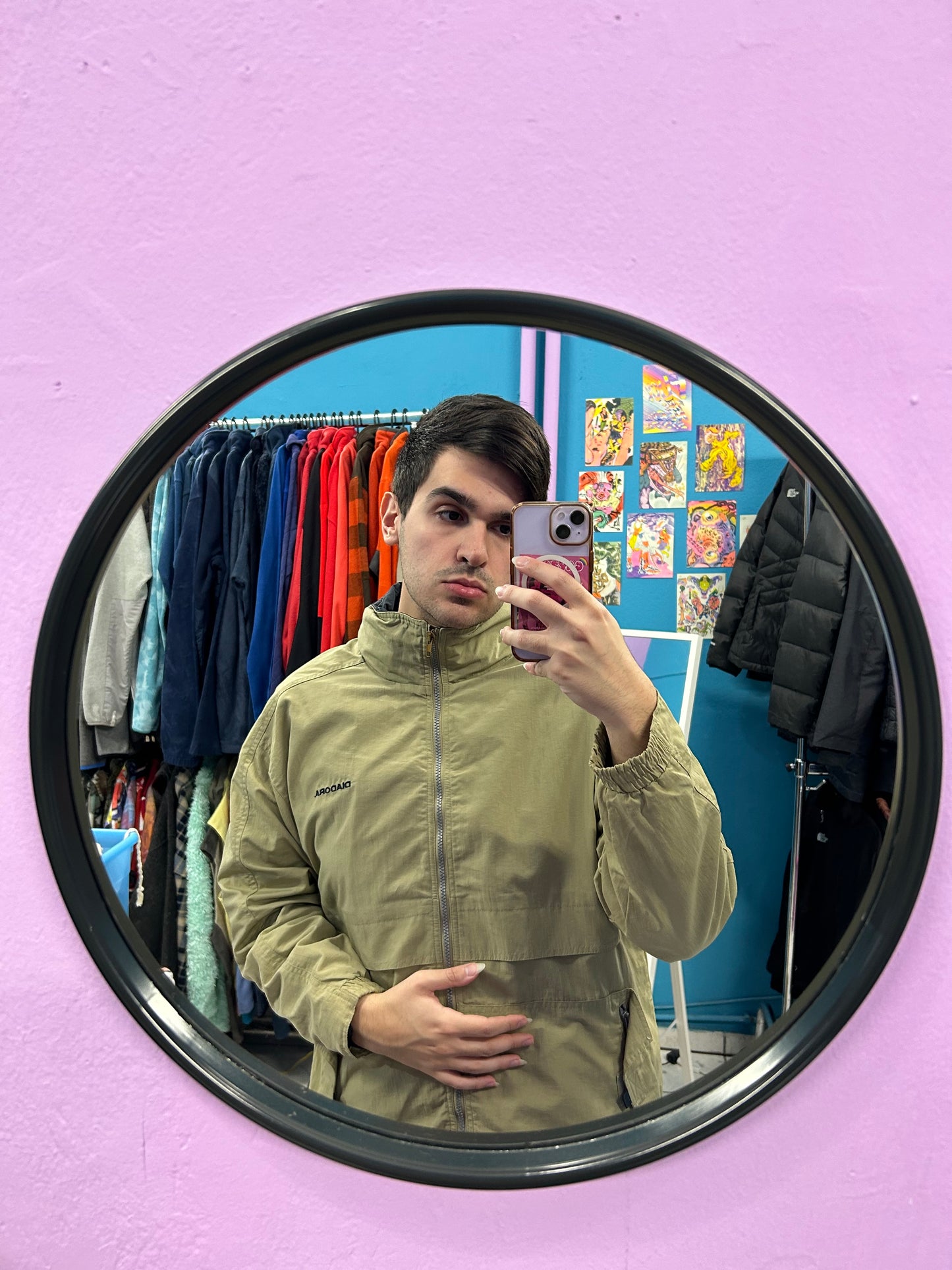 Diadora Beige Windbreaker