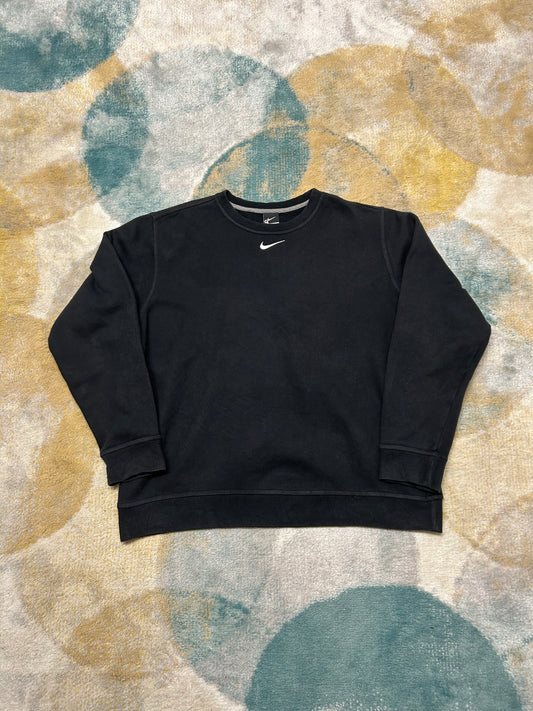 Nike 90's retro oversized black crewneck
