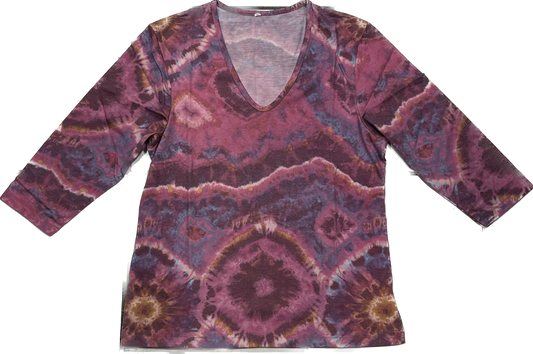 Y2k Tie Dye Purple Shirt