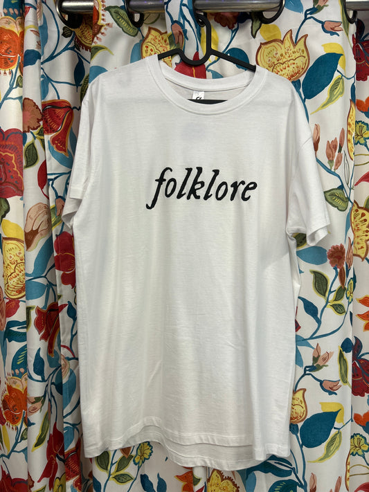 Taylor Swift 'folklore' Album Logo Glitter Handpainted T-shirt