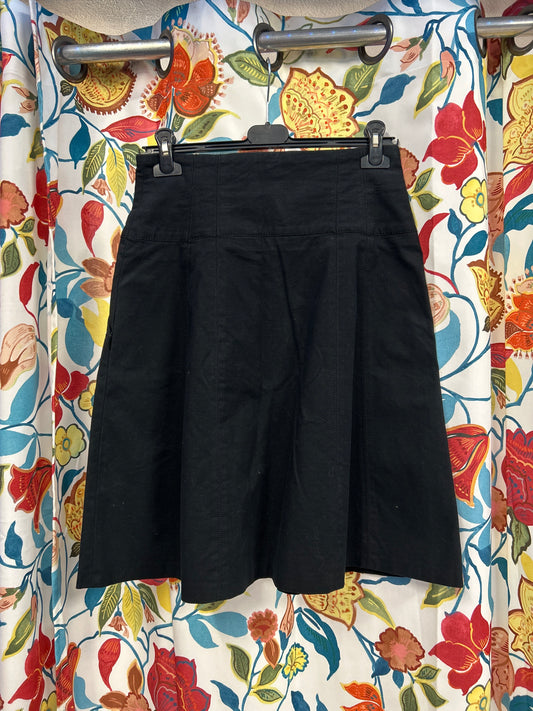 Y2K Zara black midi skirt