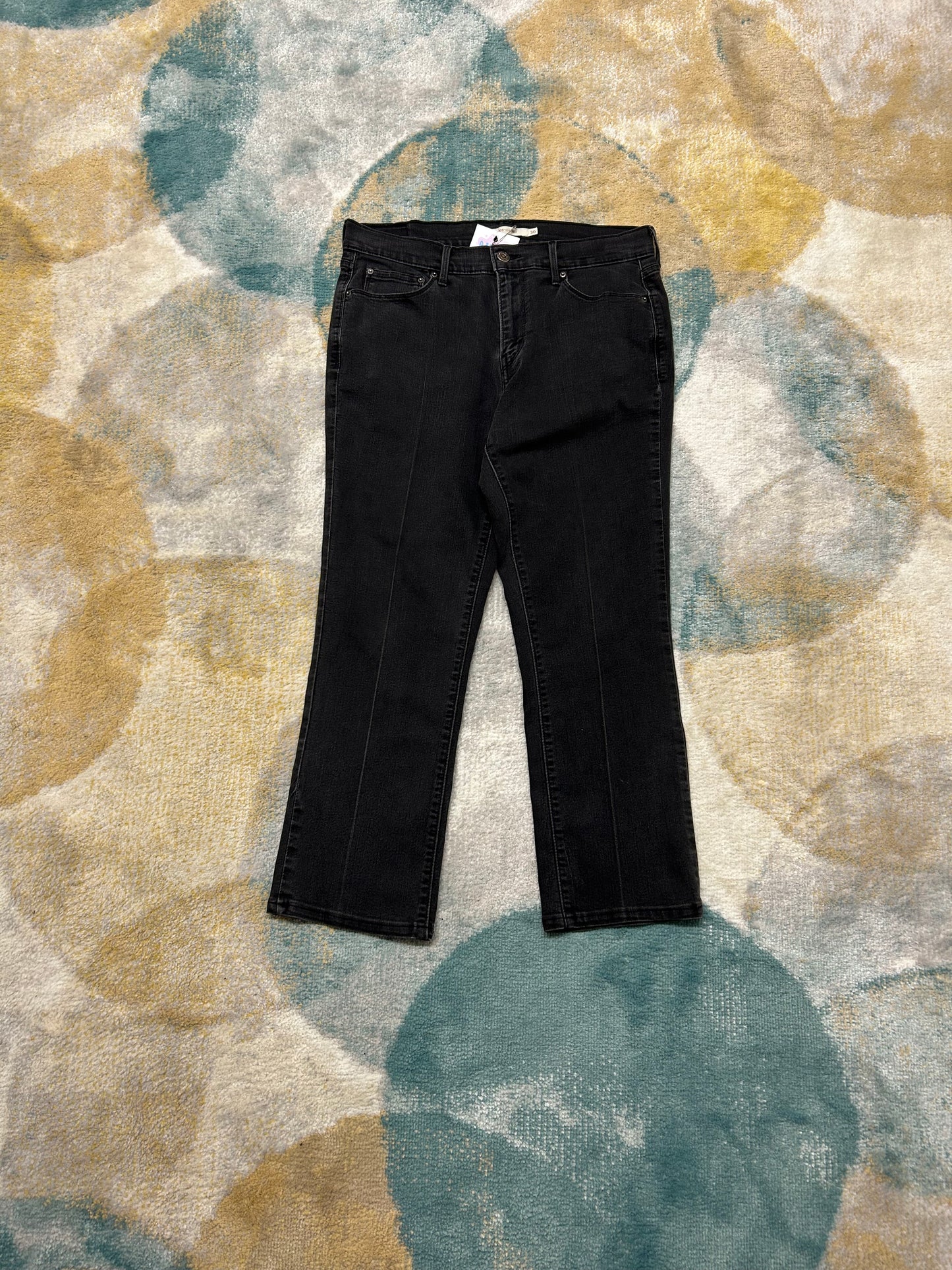 Levi's 505 straight black denim pants