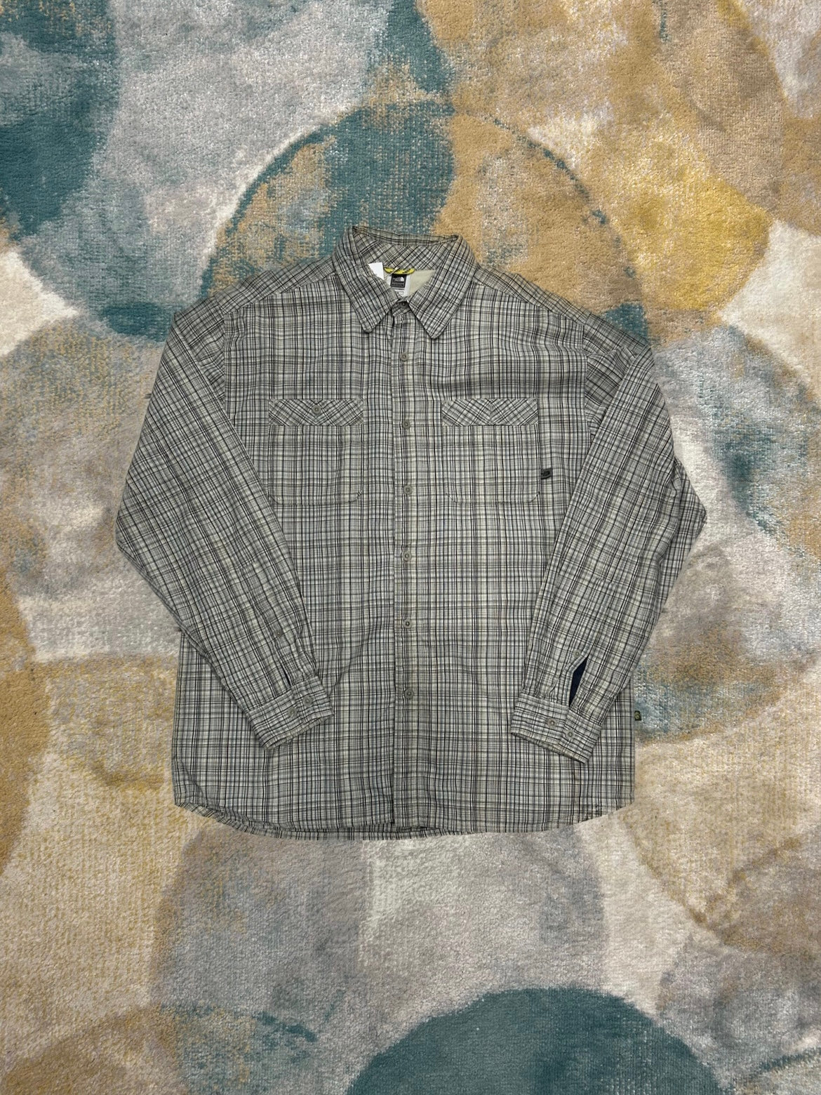 TheNorthFace Beige Plaid Shirt