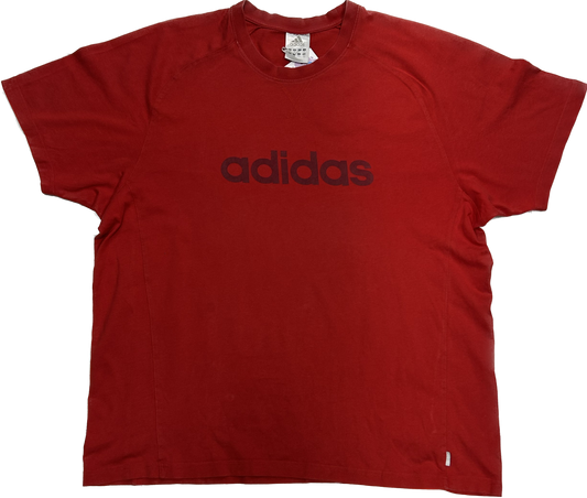 Adidas Burgundy Heavy Cotton T-Shirt