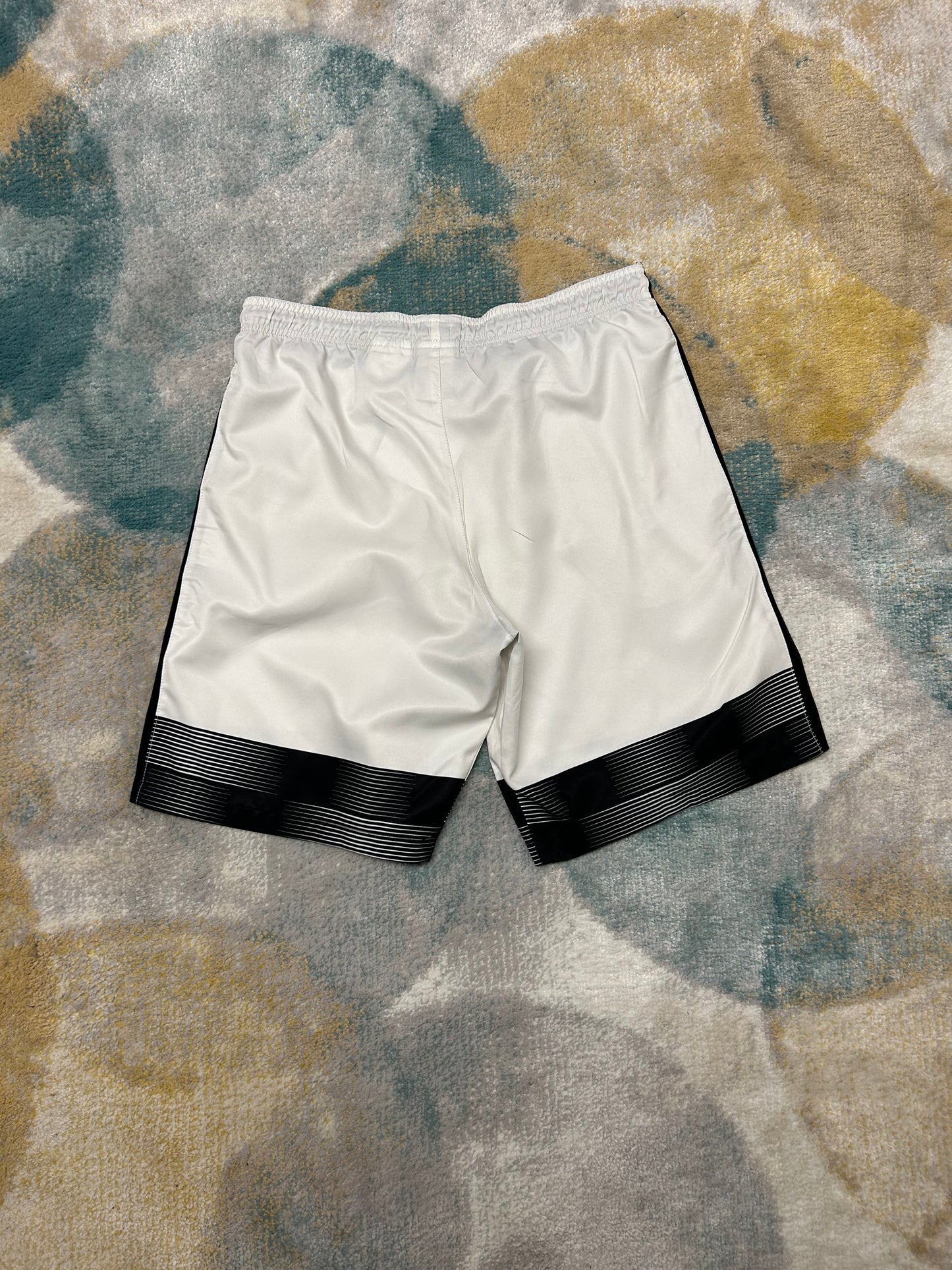 Nike white and black DriFit shorts
