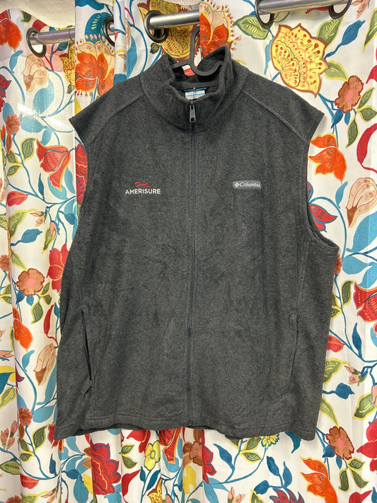 Columbia grey fleece vest
