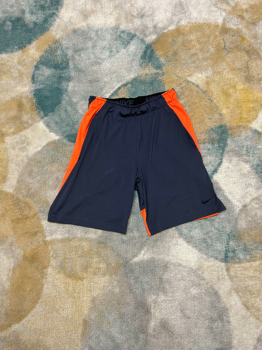 Nike blue and orange DriFit shorts