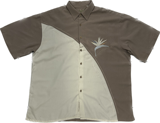 Brown and White Summer Shirt