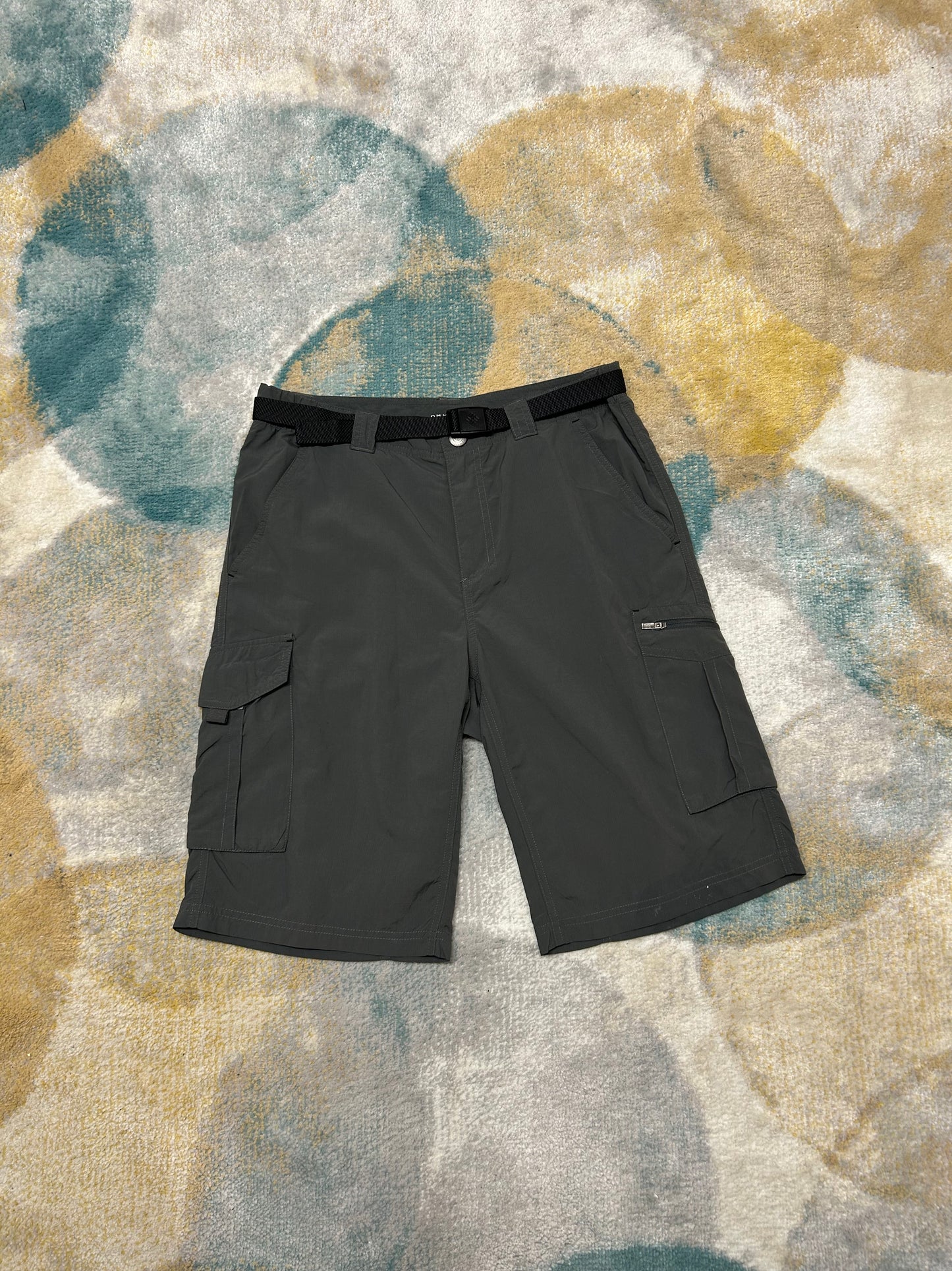 Columbia Dark grey omnishade shorts with belt