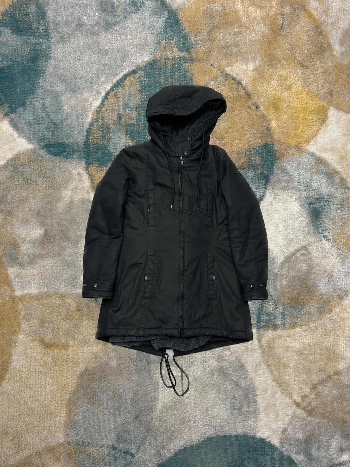 Woolrich Black Heavy Jacket with Removable Fleece Interior