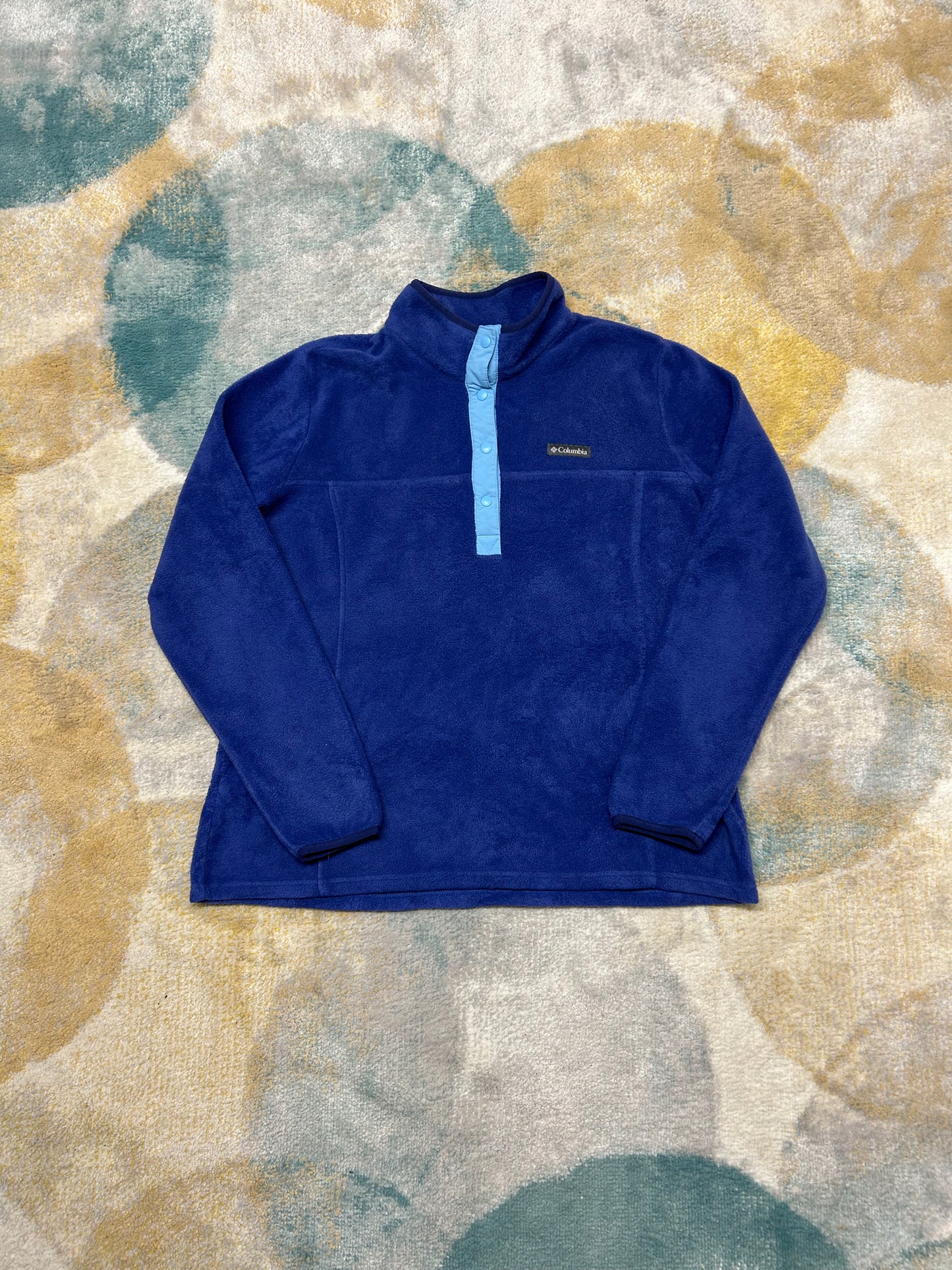 Columbia purple/blue fleece half-zip