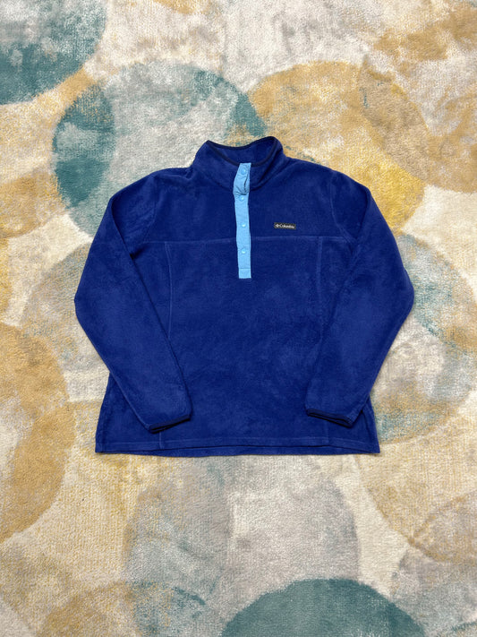 Columbia purple/blue fleece half-zip