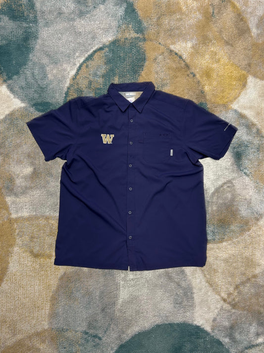 Columbia Dark Purple Omnishade Summer Shirt