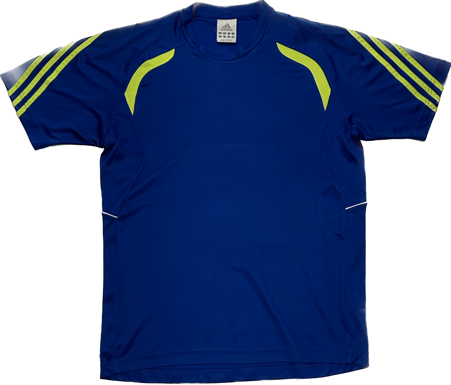 Adidas 00's Blue and Green Athletic T-shirt