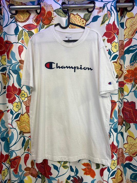 Champion white cotton T-shirt