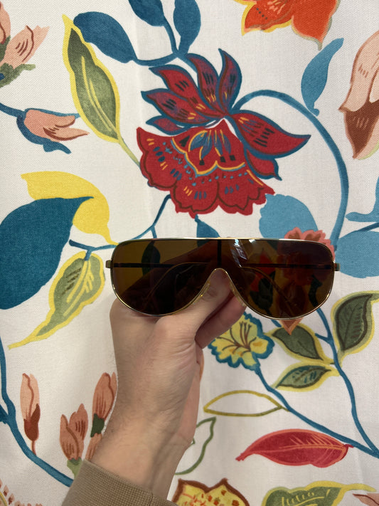 Gold Lightweight Metal Shades with Tinted Lense