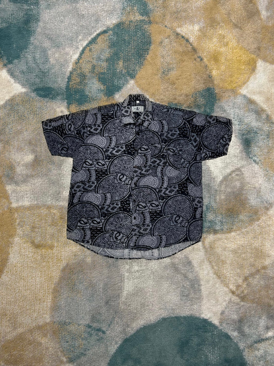 Black and White Patterned Premium Summer Shirt