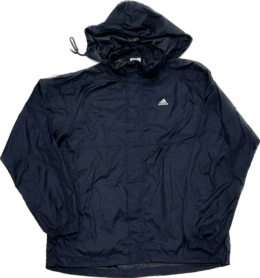 Adidas 00's Dark Blue Waterproof Windbreaker