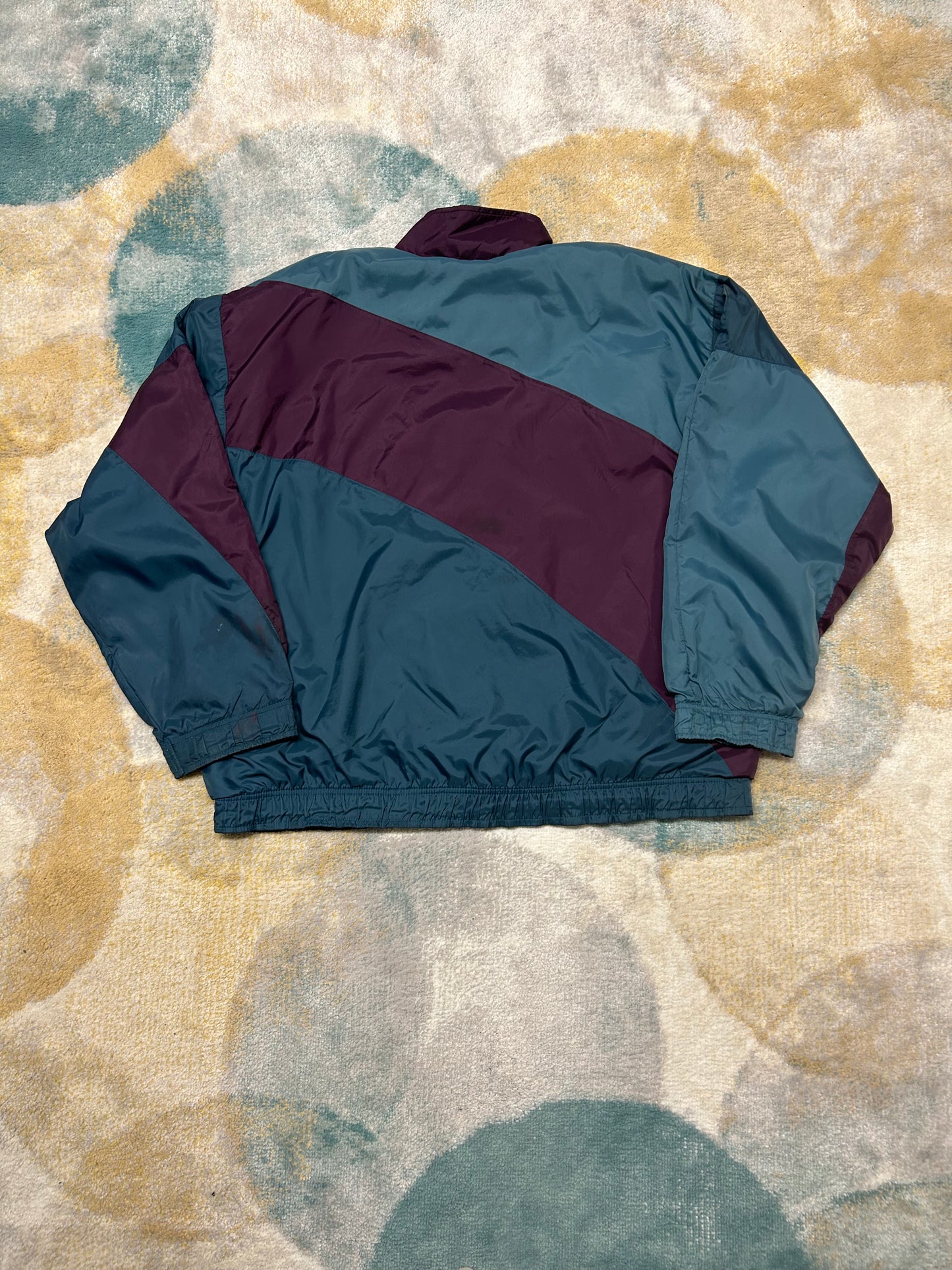 Nike Purple and Teal Retro Windbreaker