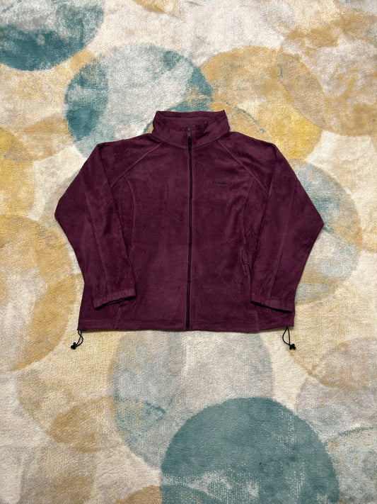 Columbia Dark purple oversized fleece jacket