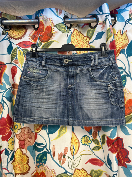 Y2k fresh made denim skirt
