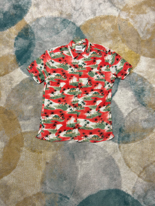 Red island Patterned shirt