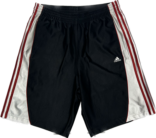 Adidas Black White and Red Stripes Basketball Shorts