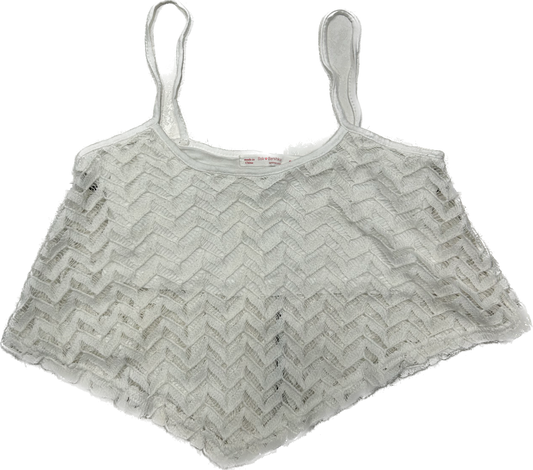 White Lace Fem Abstract Top