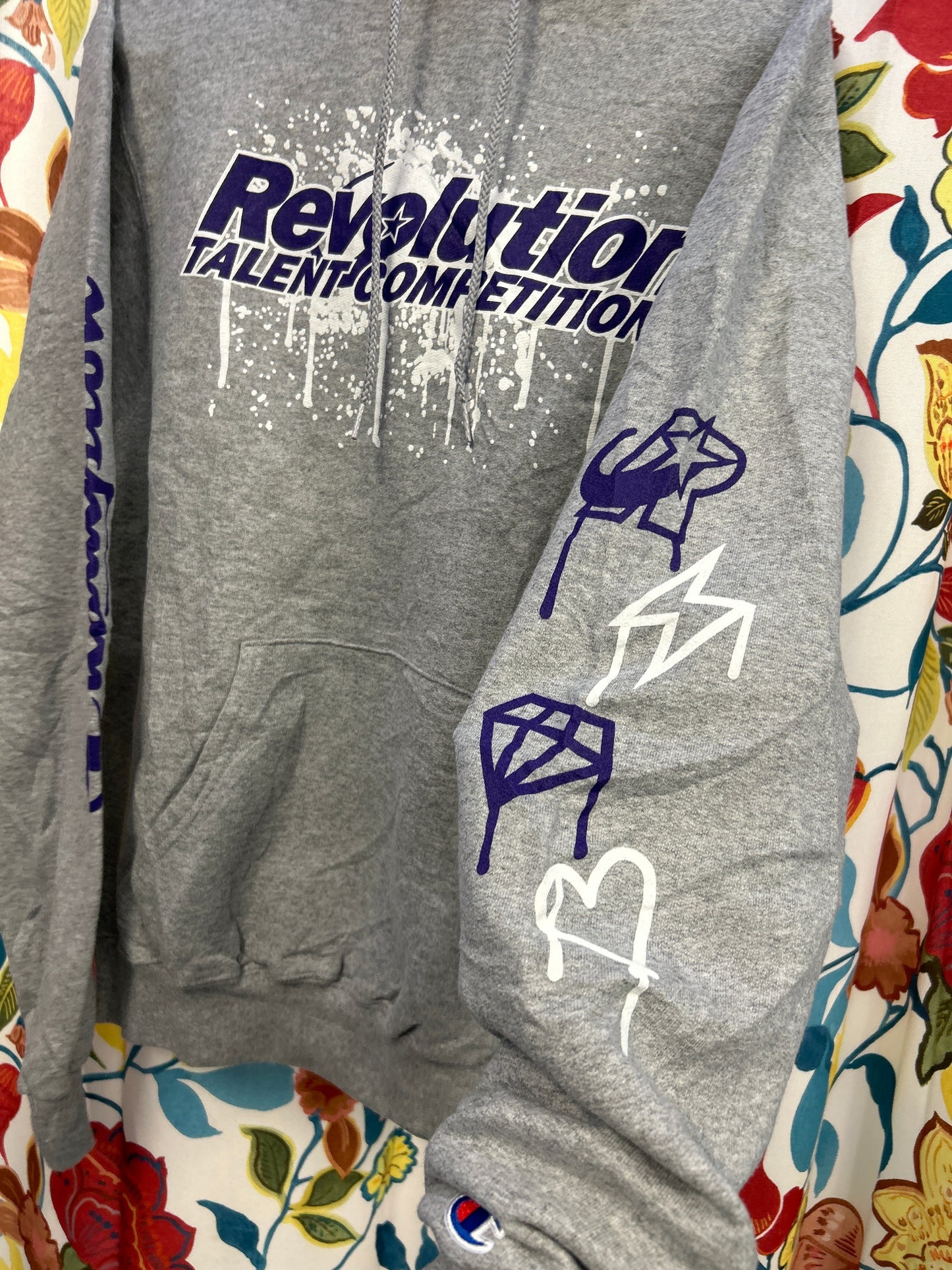 Champion Grey Cotton Hoodie