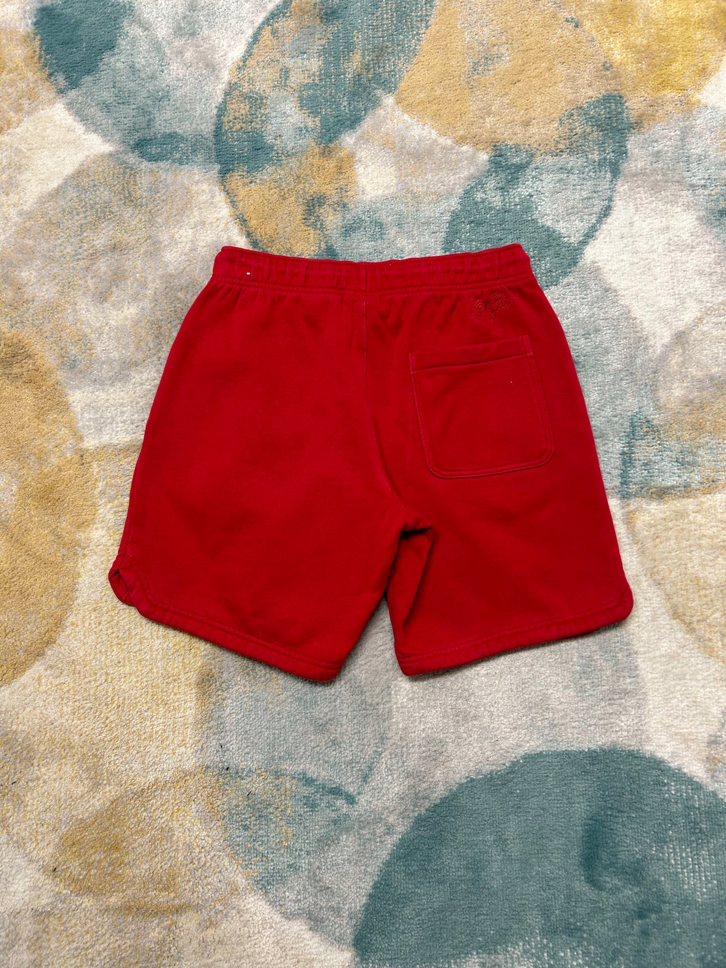 Jordan Nike Burgundy retro cotton shorts