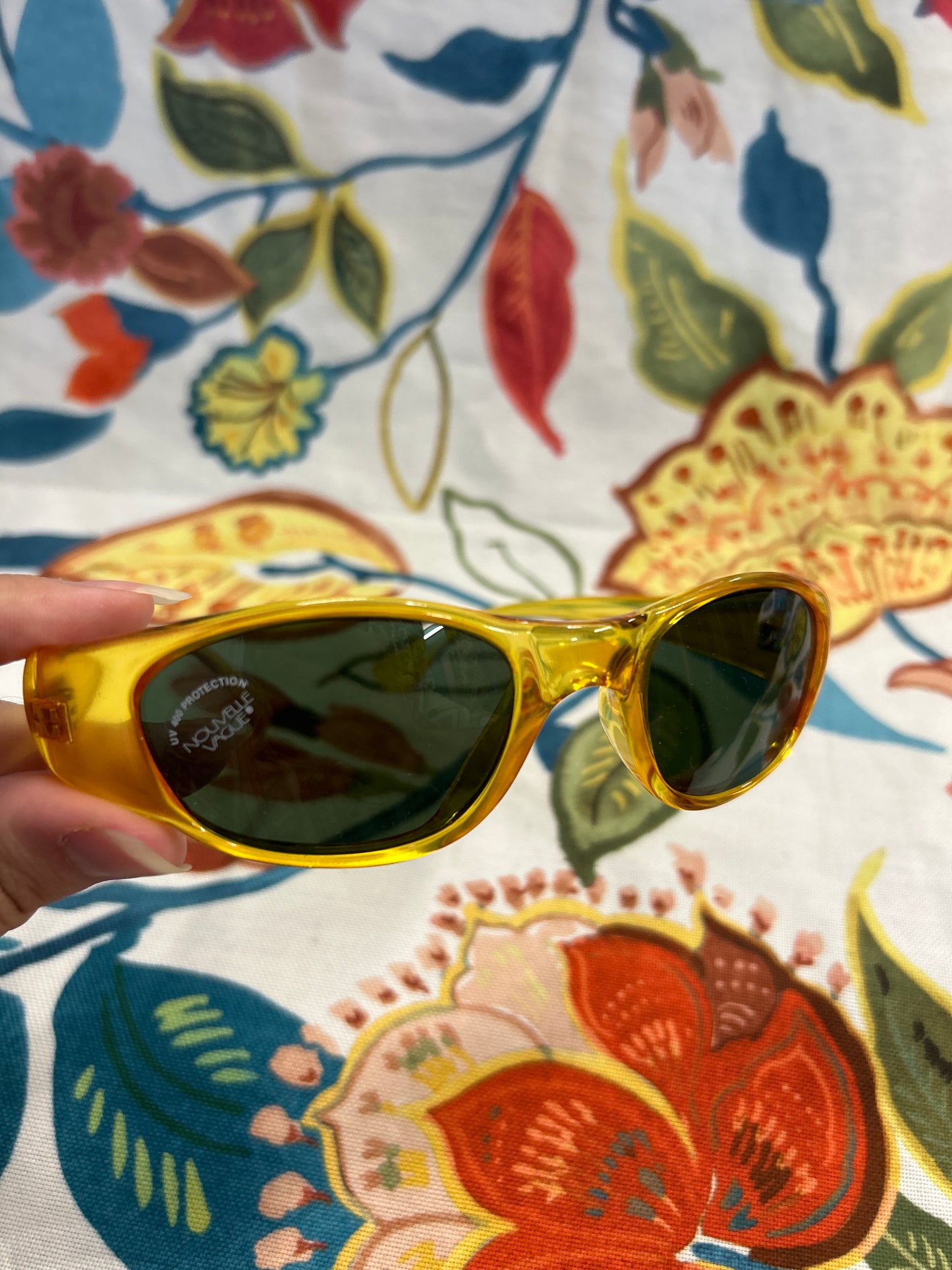 Yellow opaque sunglasses