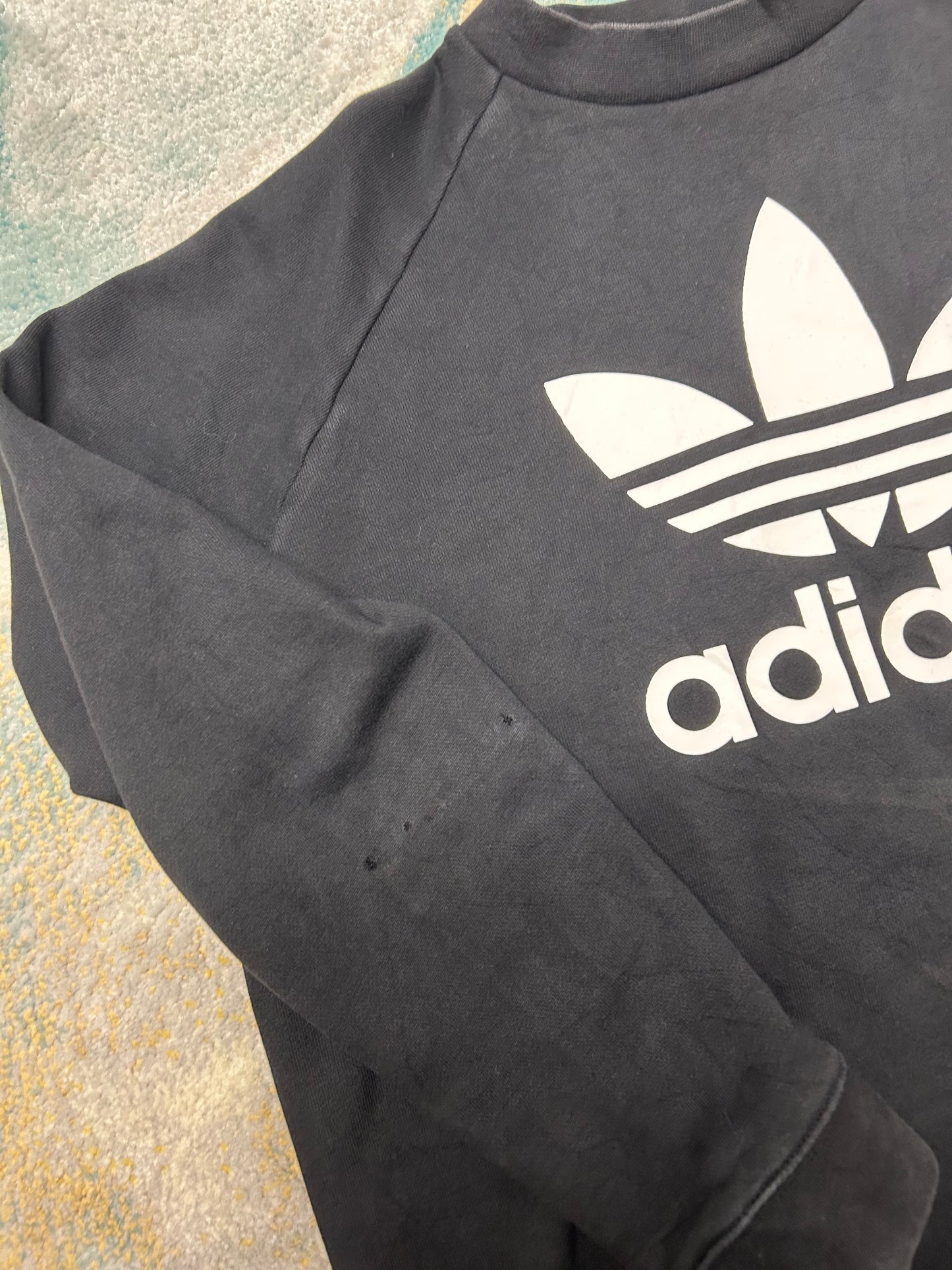 Adidas black crewneck