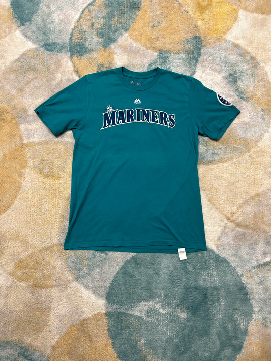 Magestic mariners teal cotton shirt